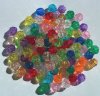 100 8mm Acrylic Transparent Faceted Mix